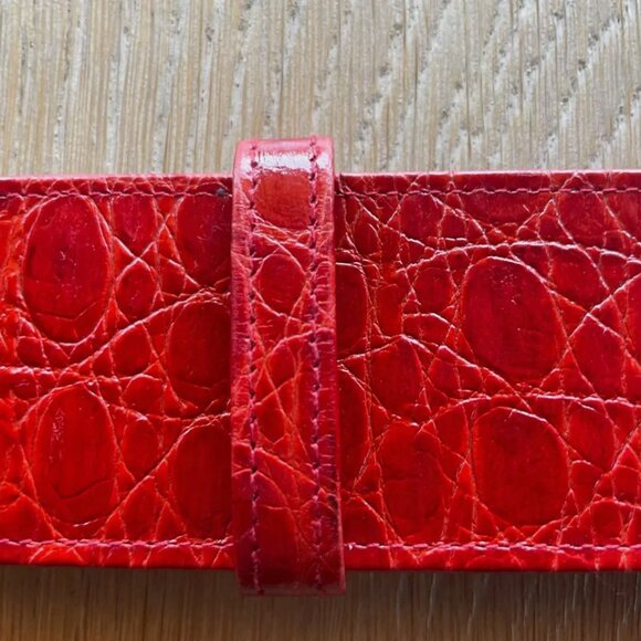 Gorgeous bright red croc-embossed belt from The Attico! S, NWOT - Picture 3 of 6